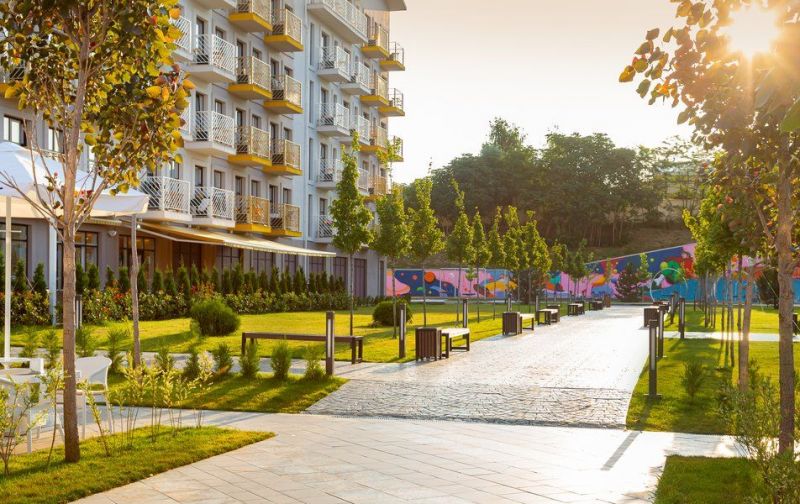 Отель "Город Mira Family Resort & SPA Anapa Miracleon" / "Город Мира Фэмили Резорт и СПА Анапа Мираклеон"